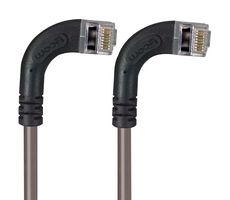 L-COM TRD695SRA14GRY-2 Ethernet Cable, Cat6, 90° RJ45 Plug to 90° RJ45 Plug, FTP (Foiled Twisted Pair), Gray, 609.6 mm