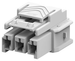 TE CONNECTIVITY 5-2232362-3 Connector Housing, Power Triple Lock Series, Plug, 3 Positions, 6 mm