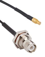 AMPHENOL RF 095-900-571-007 RF / Coaxial Cable Assembly, IP67, 7 ", 177.8 mm, RG174, MCX Straight Plug, TNC Bulkhead Jack