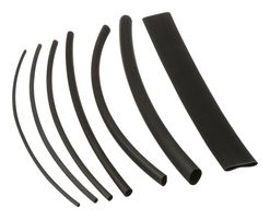 PANDUIT HSTT-YK1 Heat Shrink Tubing, 2:1, Black, 6 ", 152 mm