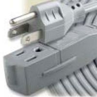 Mains Power Cord, NEMA 5-15P to NEMA 5-15R, 7.62 m, Gray
