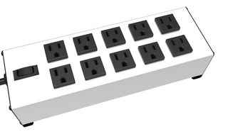 HAMMOND 1580H10B1 Power Distribution, 10 Outlets, 125 V, 15 A, 265 mm, 89 mm, 4.57 m