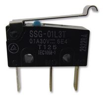 OMRON ELECTRONIC COMPONENTS SSG-5L3T Microswitch, Subminiature, Simulated Roller Lever, SPDT, Quick Connect, Solder, 5 A