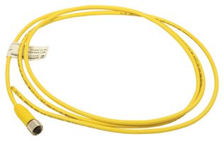 LUMBERG AUTOMATION RKT 4-633/2M Sensor Cable, Molded, M12 Receptacle, Free End, 4 Positions, 2 m, 6.6 ft, RKT Series