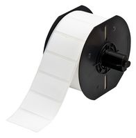 BRADY B33-137-7425 Label, Thermal Transfer Printable, 25.4mm H x 50.8mm W, Polypropylene, White, 1500