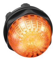 EAO 14-060.307 LED Panel Mount Indicator, Round, Orange, 24 V, 22.5 mm, 50 mA, IP66, IP67, IP69K