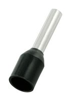 MULTICOMP PRO MC1615-04-BK Wire Ferrule, 10mm Pin, 16.3mm Length, Single Wire, 16 AWG, 1.5 mm², 10 mm, Black
