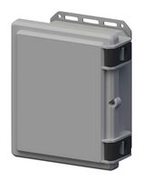 SERPAC I342HL,TGBG Plastic Enclosure, Hinged Latch, Junction Box, Polycarbonate, 138.7 mm, 259.3 mm, 298.5 mm, IP67