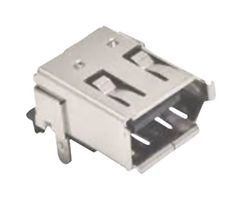 MOLEX 53462-0001 I/O Connector, 6 Contacts, Receptacle, Firewire IEEE-1394, Surface Mount Right Angle