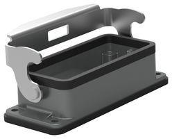 TE CONNECTIVITY T1500162000-000 Heavy Duty Connector, Base, Bulkhead Mount, Aluminum Alloy Body, 1 Lever, H16B