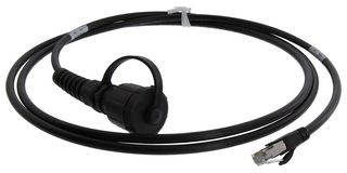 STEWART CONNECTOR 67PAD-020-K Ethernet Cable, Cat6a, RJ45 Plug to RJ45 Plug