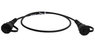 STEWART CONNECTOR 67PPD-010-K Ethernet Cable, Cat6a, RJ45 Plug to RJ45 Plug