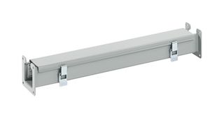 NVENT HOFFMAN F44L24 Raceway Duct, 4 " (H) x 4 " (W) x 2 ft (L), Grey, Steel, F10 Series