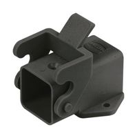 HARTING 09200030827 Heavy Duty Connector, Base, Bulkhead Mount, PC (Polycarbonate) Body, 1 Lever, 3A