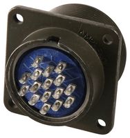AMPHENOL INDUSTRIAL MS3102A24-5P Circular Connector, MIL-DTL-5015 Series, MS3102 Series, Box Mount Receptacle, 16 Contacts
