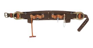 KLEIN TOOLS 5266N-23D SEMI-FLOAT BODY BELT, 38"-46", LEATHER