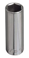 KLEIN TOOLS 65711 7/16" SOCKET, 0.375" DRIVE, HEX