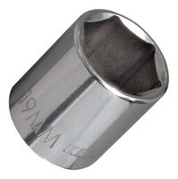 KLEIN TOOLS 65918 Socket, Hex, Metric, 3/8" Drive, 18 mm AF