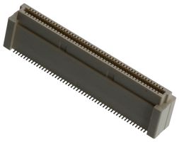 AMPHENOL COMMUNICATIONS SOLUTIONS 61082-103400LF Mezzanine Connector, Receptacle, 0.8 mm, 2 Rows, 100 Contacts, Surface Mount, Copper, Nickel