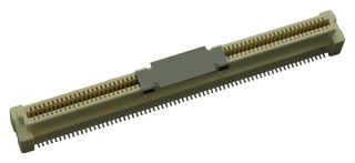 AMPHENOL COMMUNICATIONS SOLUTIONS 61082-142402LF Mezzanine Connector, Receptacle, 0.8 mm, 2 Rows, 140 Contacts, Surface Mount, Beryllium Copper