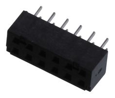 AMPHENOL COMMUNICATIONS SOLUTIONS 63453-112LF PCB Receptacle, Board-to-Board, 2 mm, 2 Rows, 12 Contacts, Through Hole Mount