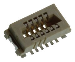 AMPHENOL COMMUNICATIONS SOLUTIONS 91930-21111LF Mezzanine Connector, Receptacle, 1 mm, 2 Rows, 11 Contacts, Surface Mount, Copper Alloy
