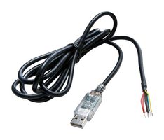 FTDI TTL-232RG-VSW5V-WE Smart Cable Assembly, USB to 5V TTL Converter, Free/Stripped End, 3 Mbaud, FT232R Chip, 5.9ft