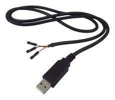 FTDI TTL-232RG-VREG3V3-WE Ensamble Cable Inteligente, Convertidor USB a 3.3V TTL, 3Mbaud, Libre/Final Pelado, Chip FT232R