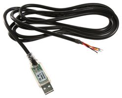 FTDI USB-RS232-WE-5000-BT_0.0 Smart Cable Assembly, USB to RS232 Converter, Free/Stripped End, 1 Mbaud, FT232R Chip, 16.4ft