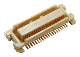 MOLEX 52991-0808 Conector Mezzanine, Receptáculo, 0.5 mm, 2 Líneas, 80 Contactos, Montaje en PCB, Bronce Fosforado