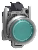 SCHNEIDER ELECTRIC XB4BP31GEX Industrial Pushbutton Switch, Green, Harmony XB4 Series, 22.5 mm, SPST-NO, Momentary, Round, Green