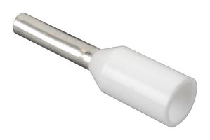 PANDUIT FSD75-8-3K10 Wire Ferrule, Single Wire, 20 AWG, 0.5 mm², 8 mm, White, FSD Series