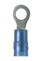 PANDUIT PNF14-8R-C Ring Tongue Terminal, M4, #8, 14 AWG, 2.5 mm², PNF Series, Blue