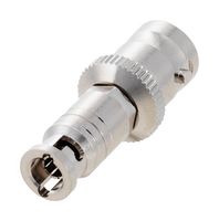 L-COM V7C00020 RF / Coaxial Adapter, BNC, Jack, Ultra Mini BNC, Plug, Straight Adapter, 75 ohm