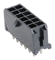 MOLEX 43045-1213 Pin Header, Wire-to-Board, 3 mm, 2 Rows, 12 Contacts, Through Hole Straight, Micro-Fit 3.0 43045