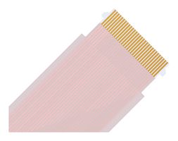 MOLEX 173280350 FFC / FPC Cable, 50 Conductor, 0.5 mm, Same Sided Contacts, 3 ft, 76 mm, White