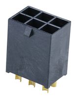 MOLEX 224744-0061 Pin Header, Power, Wire-to-Board, 5.7 mm, 2 Rows, 6 Contacts, Solder Cup, Mega-Fit 224744 Series