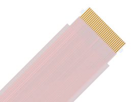 MOLEX 173310212 FFC / FPC Cable, 12 Conductor, 0.5 mm, Same Sided Contacts, 2 ft, 51 mm, White