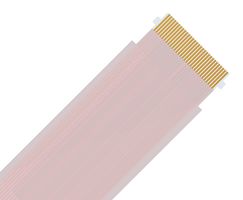 MOLEX 173520218 FFC / FPC Cable, 18 Conductor, 0.5 mm, Same Sided Contacts, 2 ft, 51 mm, White