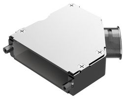 POSITRONIC D104000AKNT20/AA D Sub Backshell, Std Profile, HD, AK Series, DF, 45°, Aluminum Body