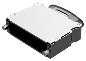 POSITRONIC D104000APNT20/AA D Sub Backshell, Std Profile, HD, AP Series, DF, 180°, Aluminum Body