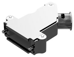 POSITRONIC D15000AKNE0/AA D Sub Backshell, Std Profile, AK Series, DA, 45°, Aluminum Body
