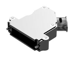 POSITRONIC D25000AKNE0/AA D Sub Backshell, Std Profile, AK Series, DB, 45°, Aluminum Body