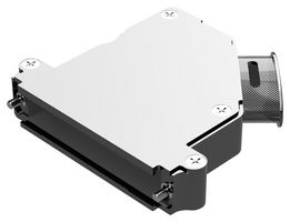 POSITRONIC D37000AKNE0/AA D Sub Backshell, Std Profile, AK Series, DC, 45°, Aluminum Body
