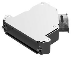 POSITRONIC D50000AKNE0/AA D Sub Backshell, Std Profile, AK Series, DD, 45°, Aluminum Body