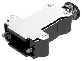 POSITRONIC D9000APNE0/AA D Sub Backshell, Std Profile, AP Series, DE, 180°, Aluminum Body