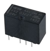 AXICOM - TE CONNECTIVITY D3227 Relevador de Señal, 24 VDC, DPDT, 2 A, Serie FX2, Agujero Pasante, Sin Enclavamiento