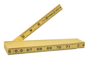 KLEIN TOOLS 910-6 FIBERGLASS FOLDING RULE, 6FT X 0.75"