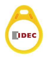 IDEC KW9Z-T1X2Y RFID Tag, Key Fob, Indoor, 0 mm to 5 mm Distance, 13.56 MHz, Yellow, -25 °C to 55 °C