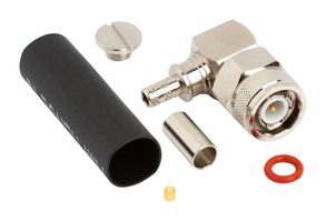 AMPHENOL RF 031-6594 RF / Coaxial Connector, TNC Coaxial, Right Angle Plug, Solder, 50 ohm, LMR-240, LMR-240-UF, Brass
